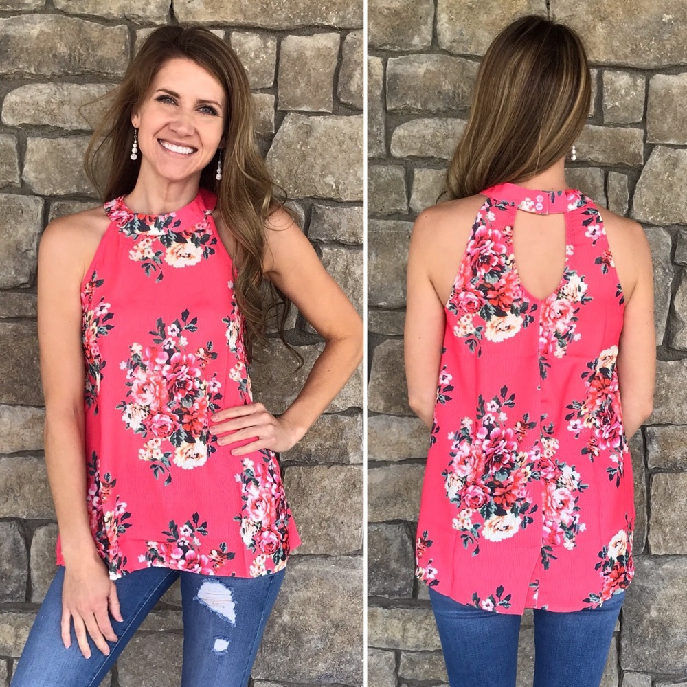 Women’s floral halter top